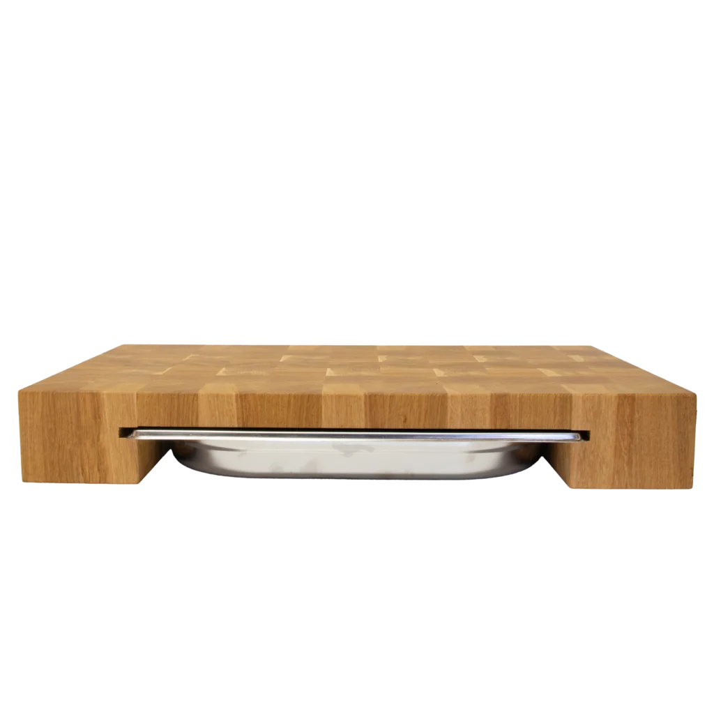 Skärbräda i ek med bleck